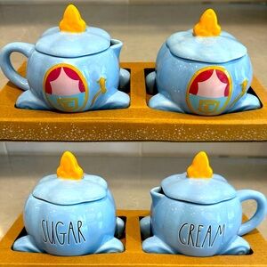 Rae Dunn Disney Princess Cream And Sugar Set (Cinderella Carriage) New